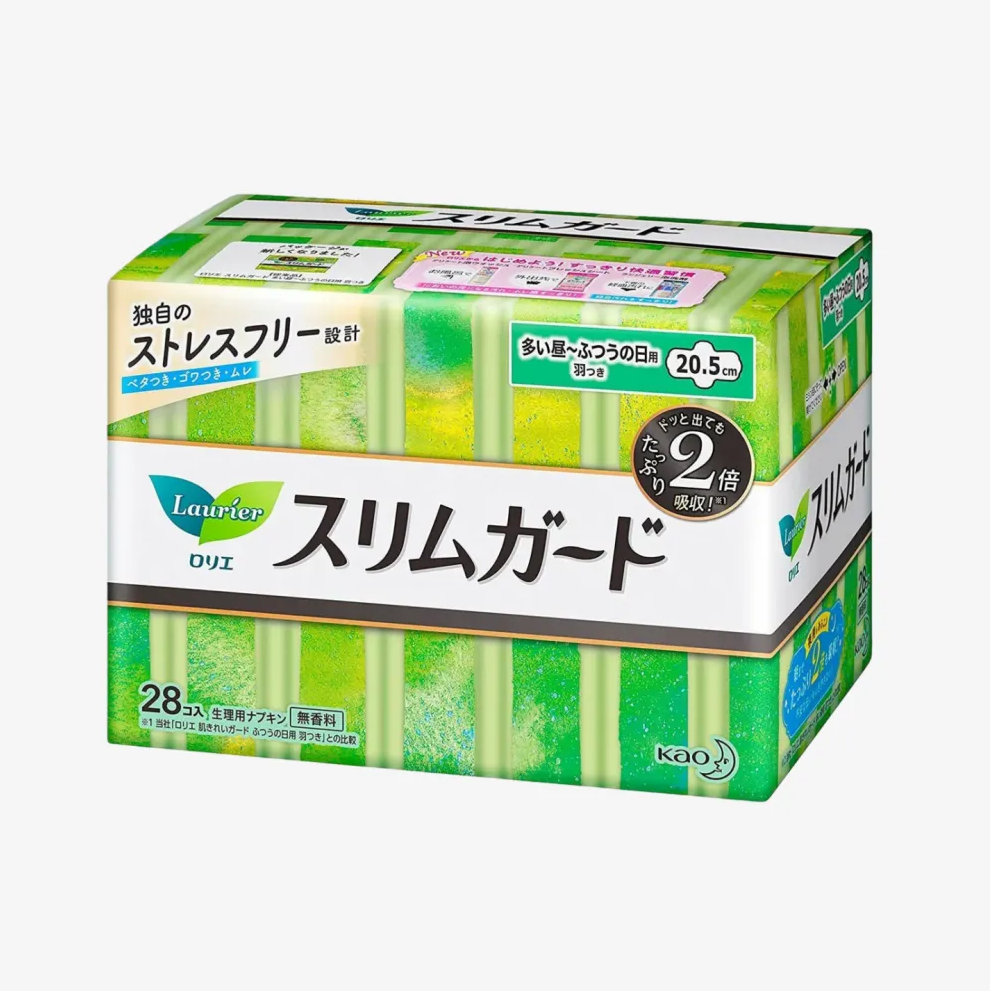 KAO LAURIER Slim Guard Daytime Sanitary 20.5cm 28pcs