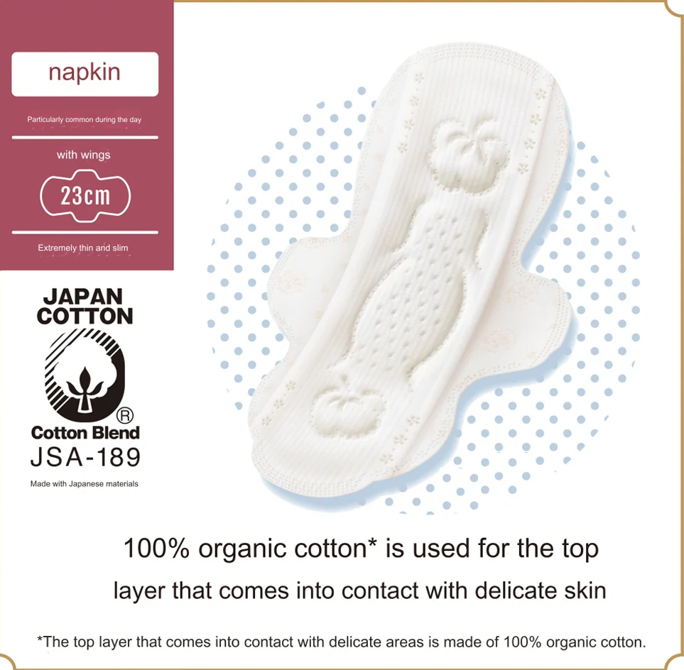 Unicharm Sofy Sanitary Pads with Wings 23cm, 15 Pads