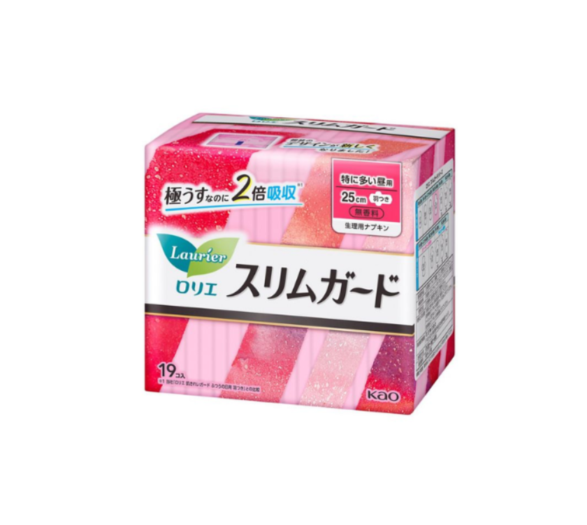 KAO LAURIER Slim Guard Daytime Sanitary 25cm 19pcs