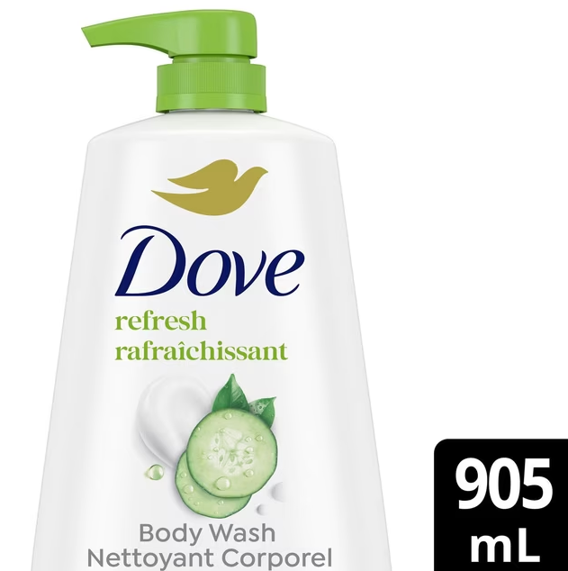 DOVE Body Wash Cucumber & Green Tea 900ml