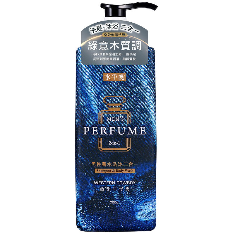 Shuipingheng Men’s 2-in-1 Hair & Body Wash - Western Cowboy