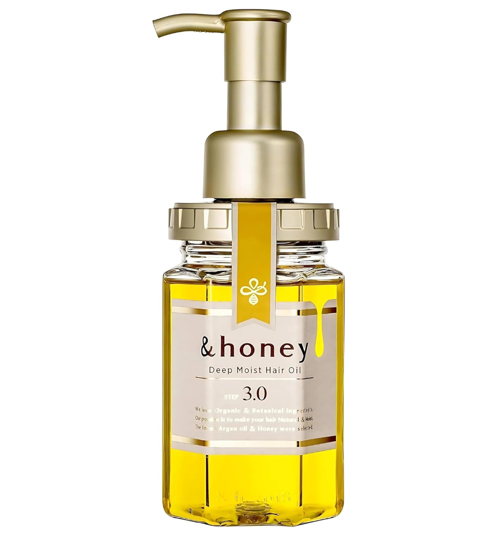 &honey Hair Oil 100ml –  Deep Moist Options – Lightweight Hair Care Oil with Pump