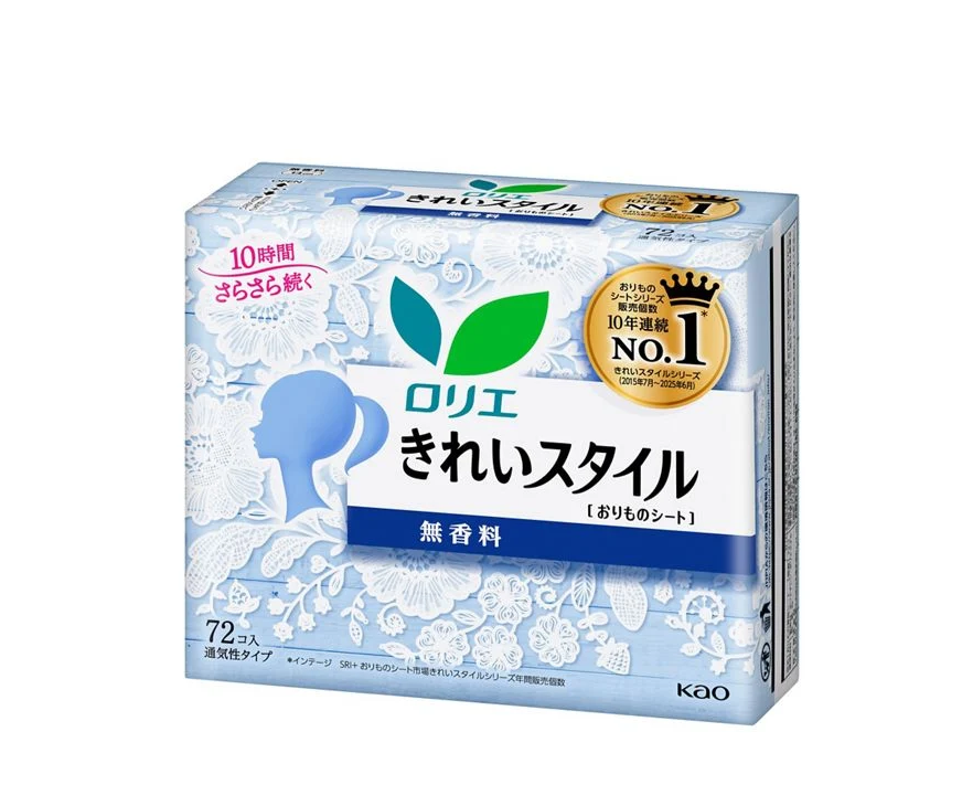 Kao Laurier Pantyliners Unsented-72pcs