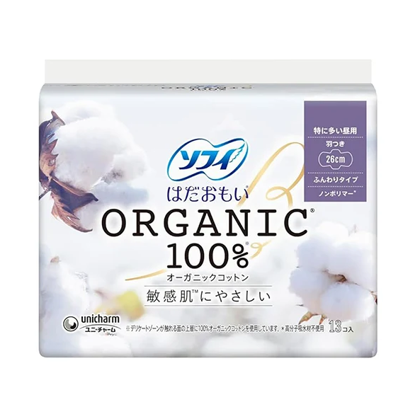 Unicharm Sofy Sanitary Pads with Wings 26cm