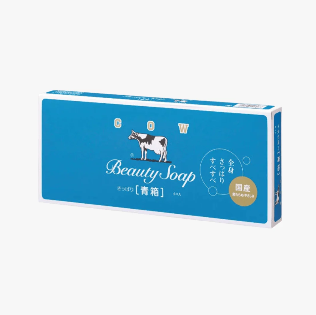 Cow Brand Beauty Soap Blue 6 Pieces