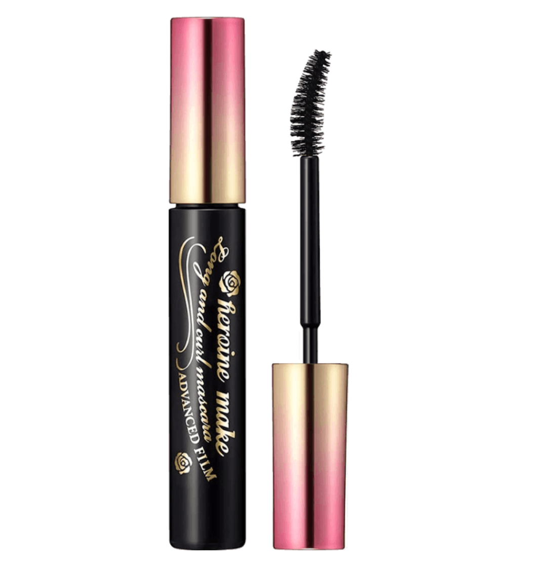 Heroine Make Lengthening Long & Curl Waterproof Mascara, Black (Red Packaging)