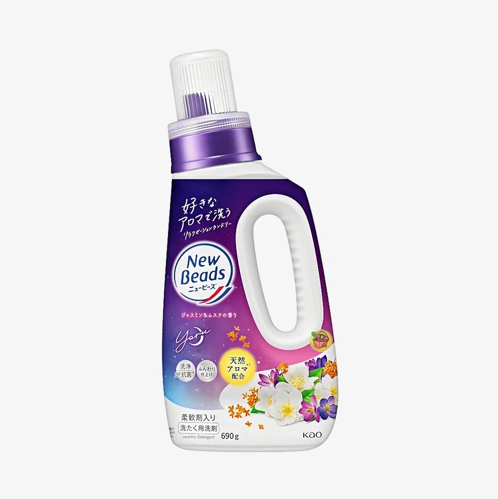 KAO New Beads Laundry Detergent Jasmine & Musk 690g