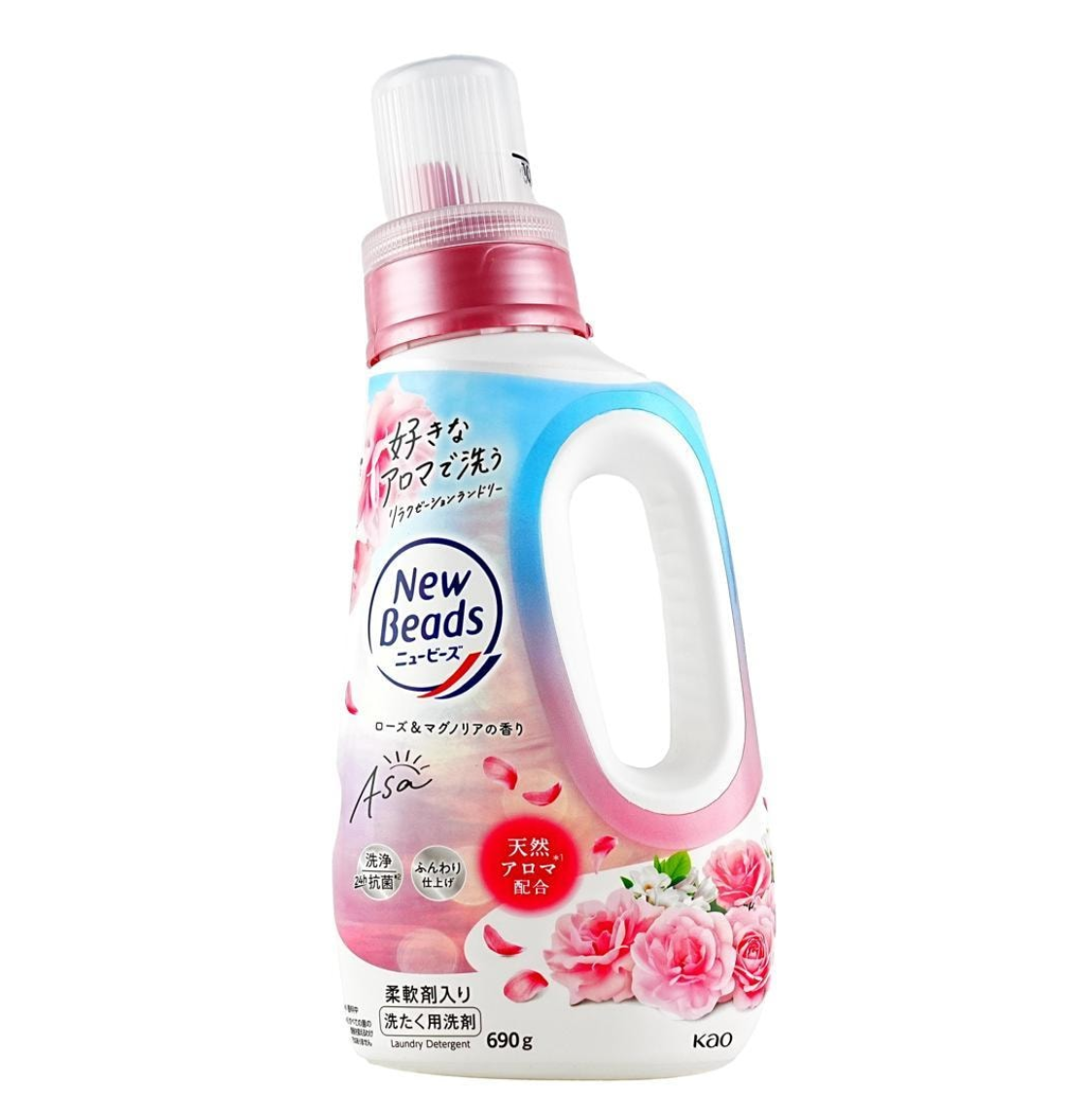 KAO  New Beads Laundry Detergent Rose & Magnolia 690g
