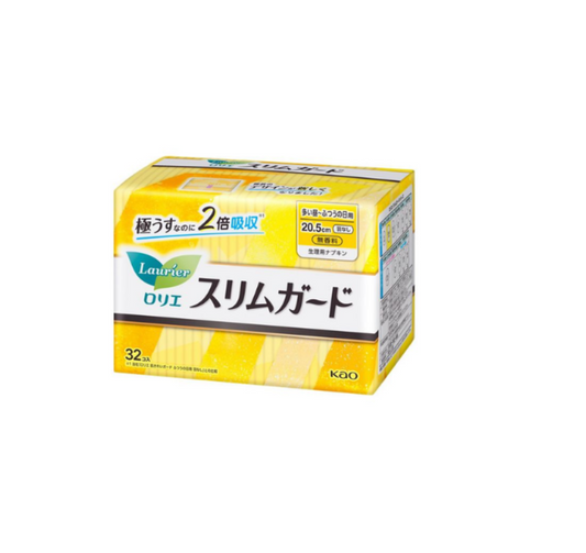 KAO LAURIER Slim Guard Sanitary Pad No Wing 20.5cm 32pcs