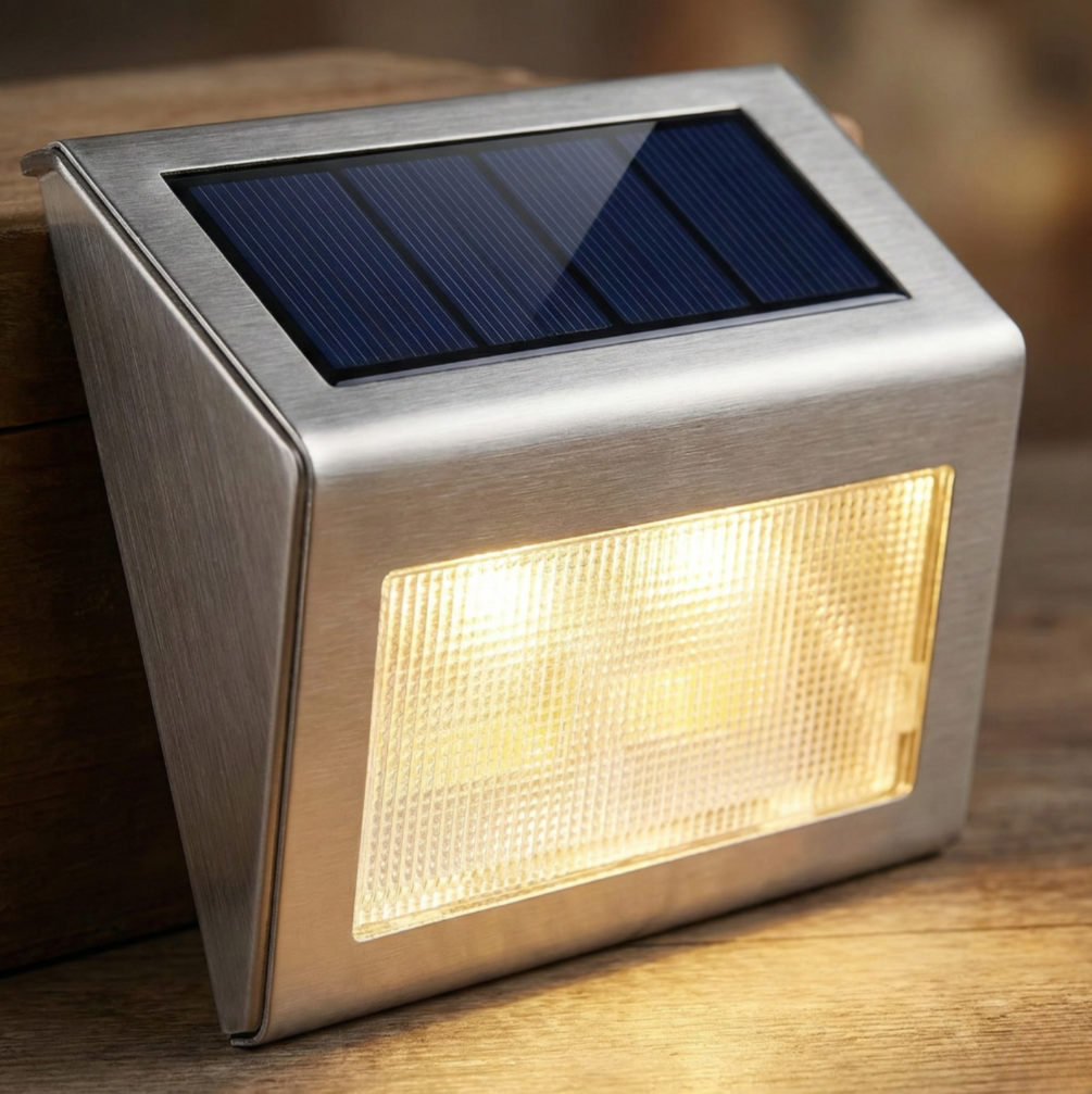 8 Pack Solar Deck Outdoor Lights