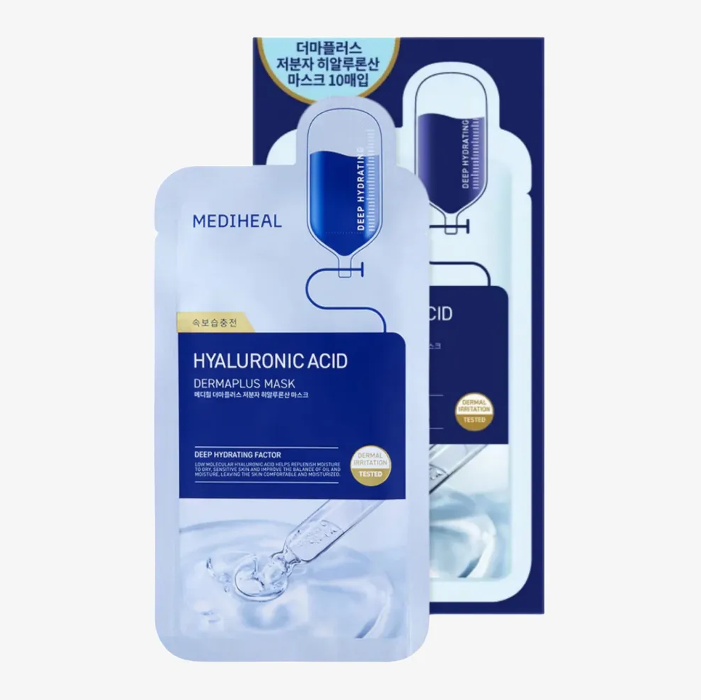 MEDIHEAL  Dermaplus Low Molecular Hyaluronic Acid Mask (10)