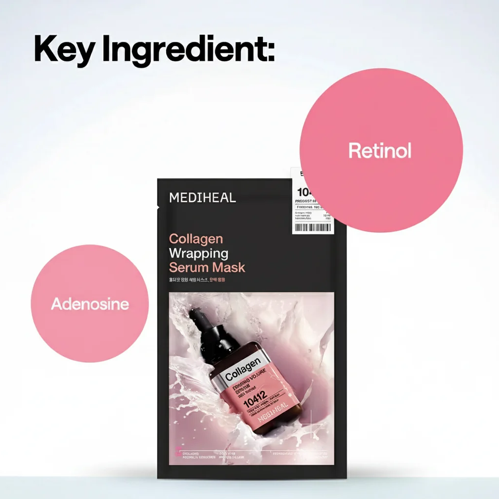 MEDIHEAL !+ Collagen Wrapping Serum Mask (10)