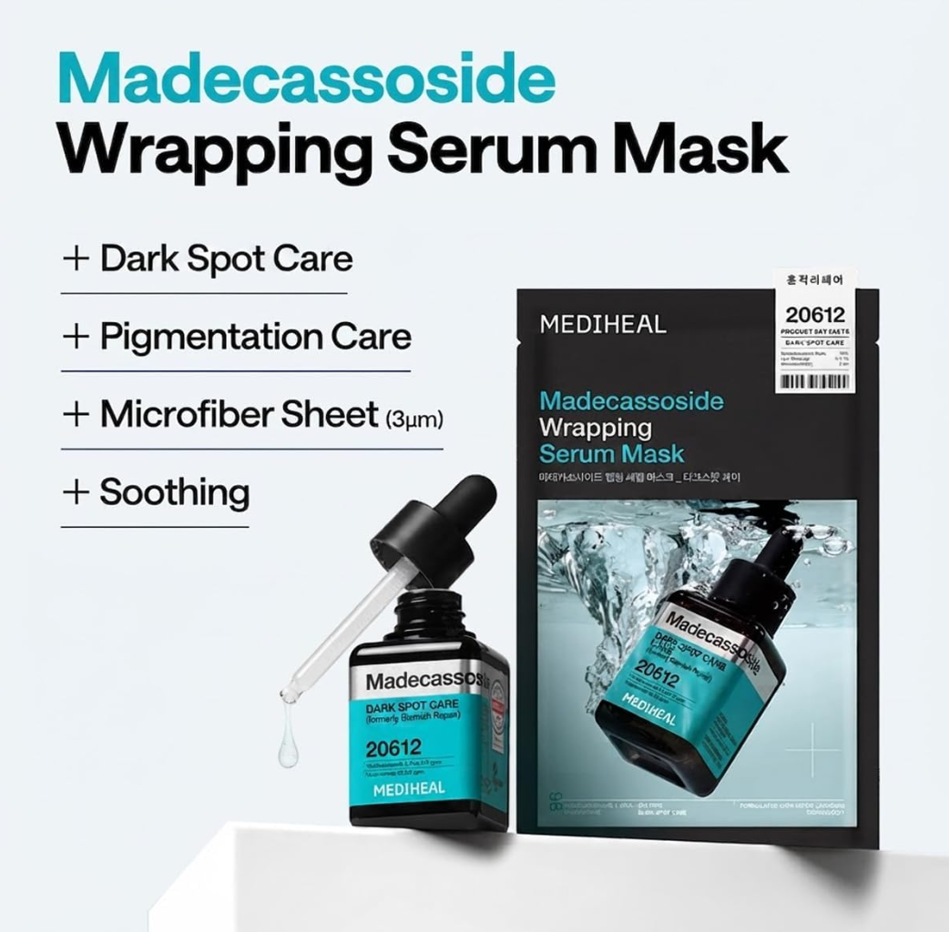 MEDIHEAL !+ Madecassoside Wrapping Serum Mask (10)