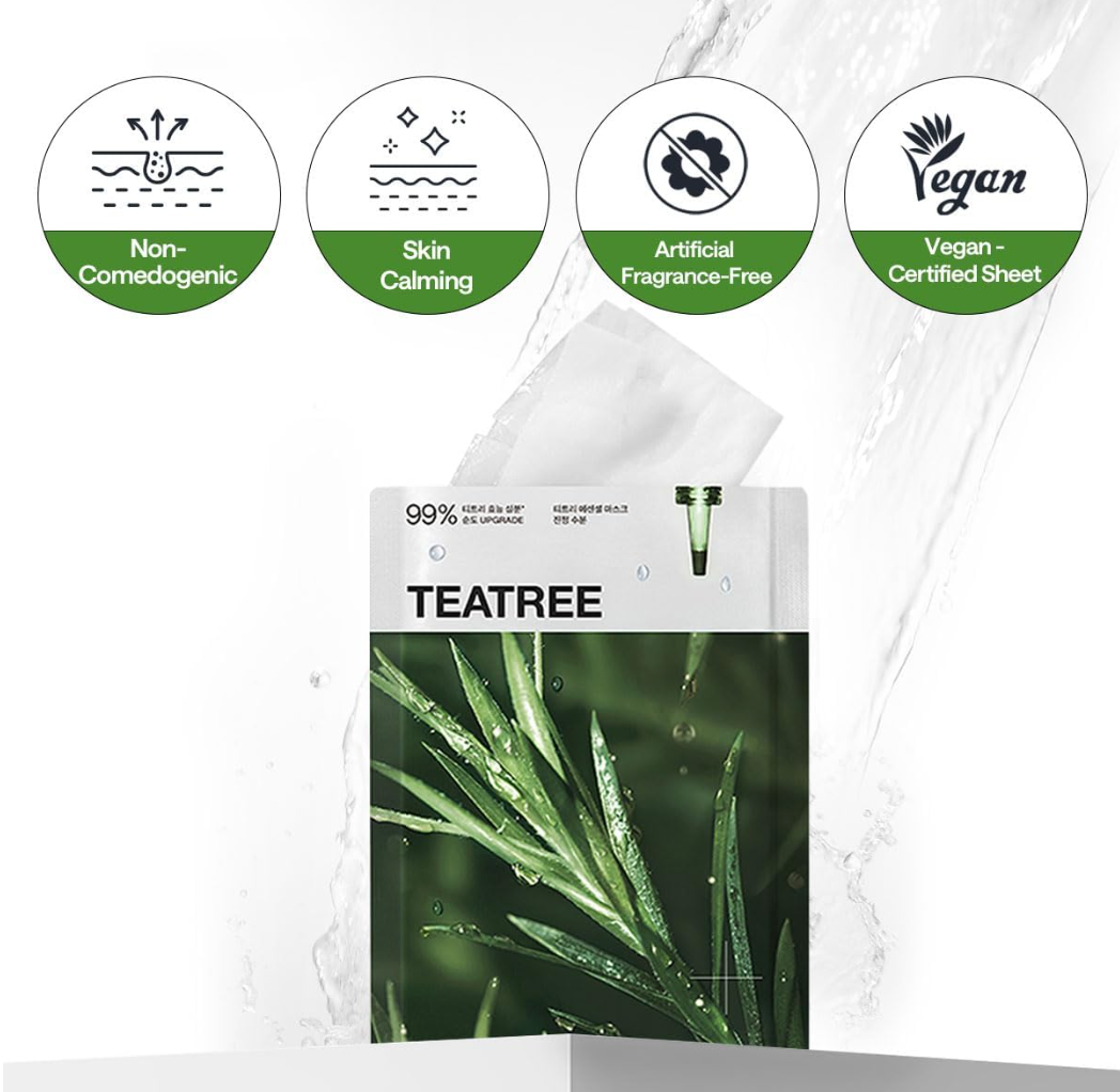 MEDIHEAL  Teatree Essential Mask Calming Moisture (10)