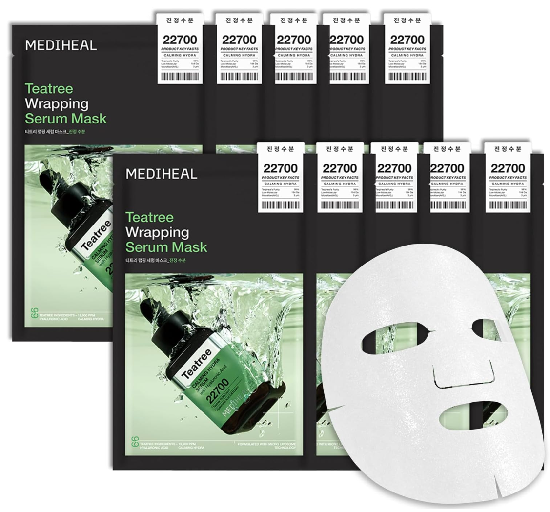 MEDIHEAL  Teatree Wrapping Serum Mask (10)