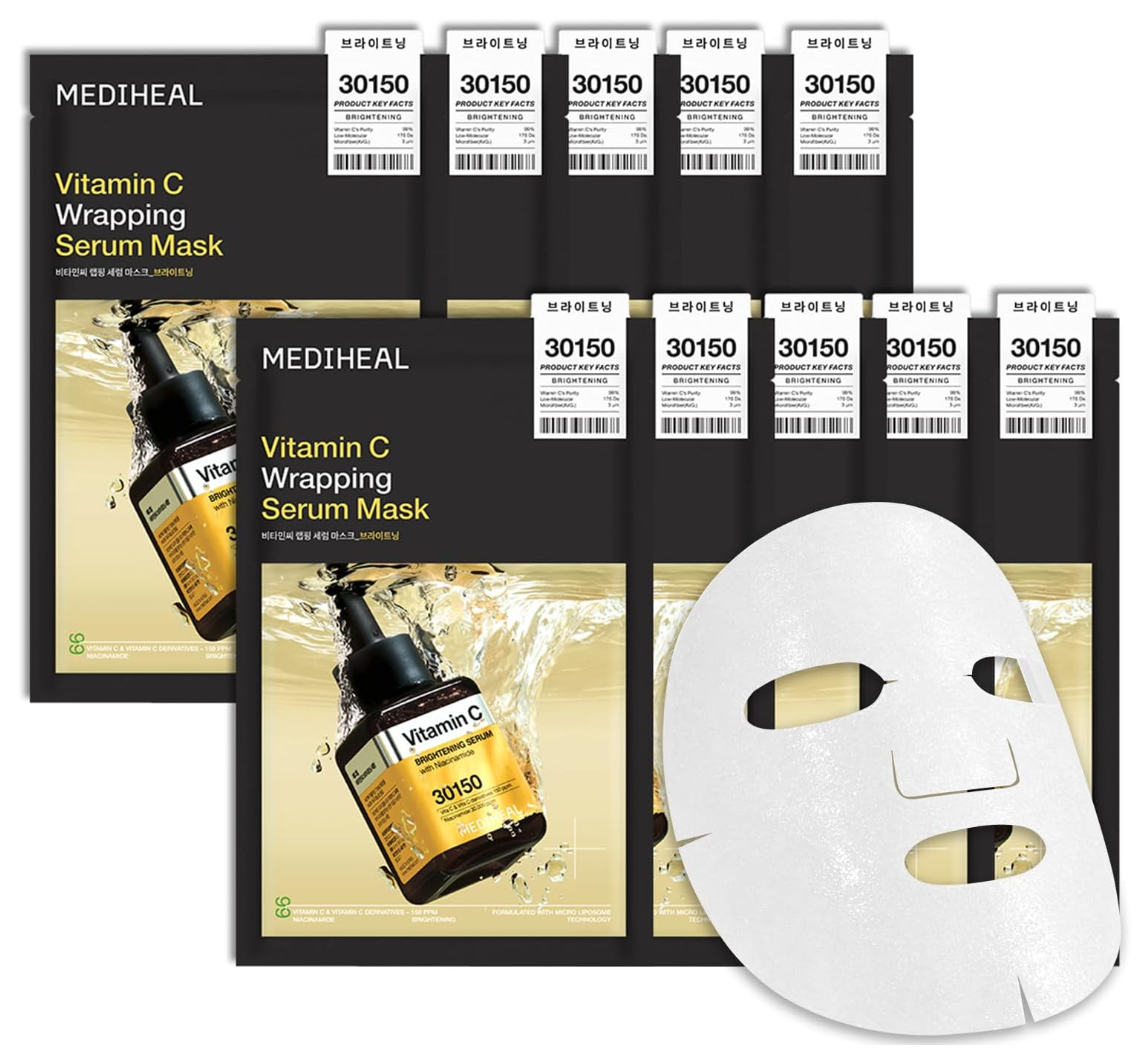 MEDIHEAL  Vitamin C Wrapping Serum Mask (10)