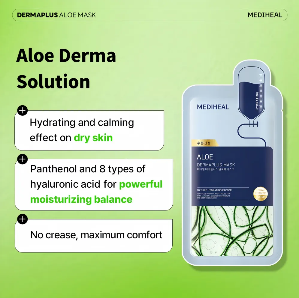 MEDIHEAL Dermaplus Aloe Mask (10)