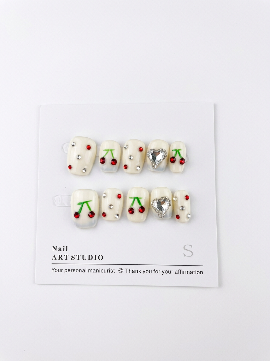 Kit d'Ongles Cherry Delight Petit