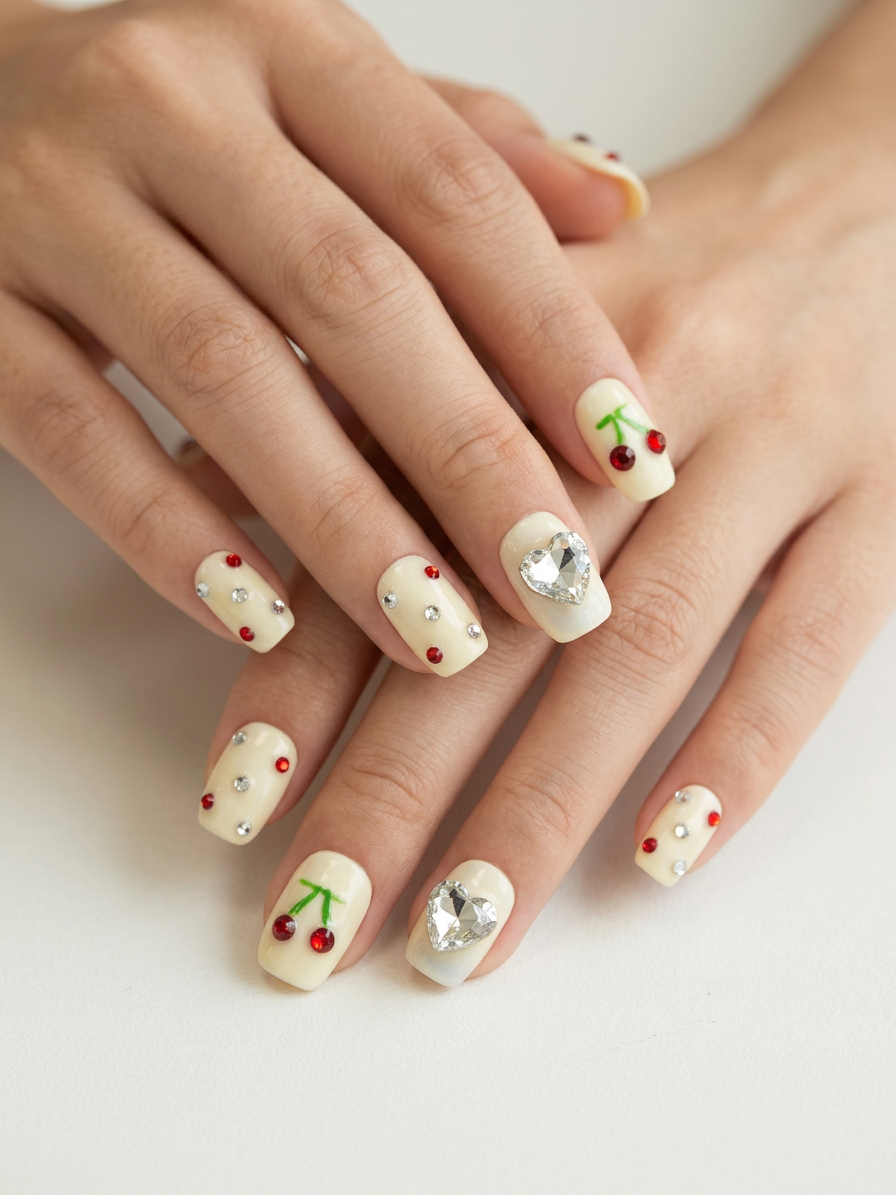 Kit d'Ongles Cherry Delight Petit