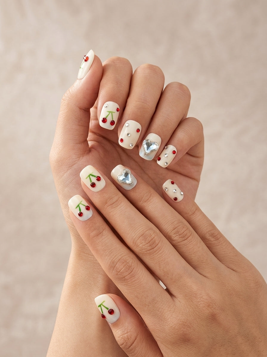 Kit d'Ongles Cherry Delight Petit