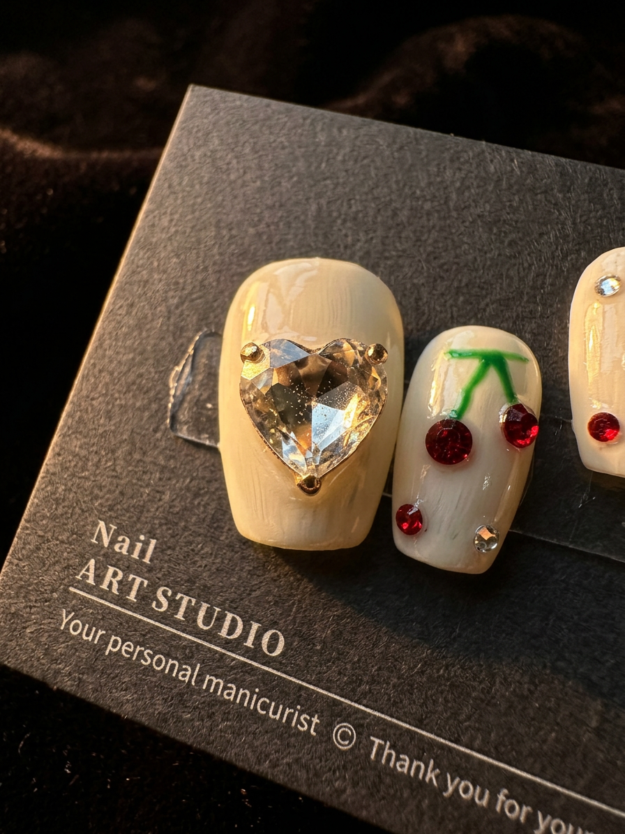 Kit d'Ongles Cherry Delight Petit