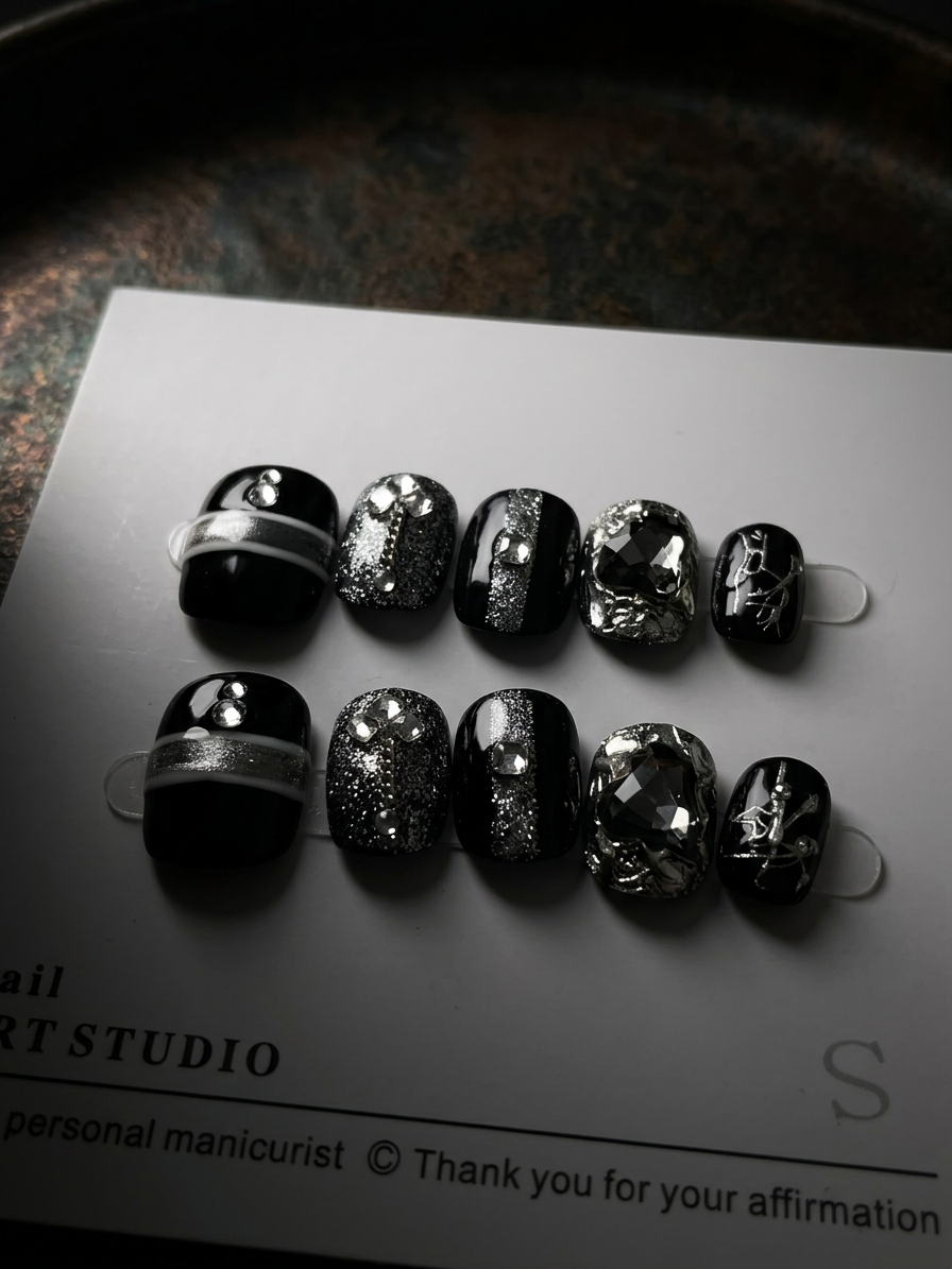Midnight Glamour Nail Set